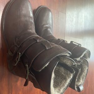 Frye shearling boots. Great for next winter at a discounted price.